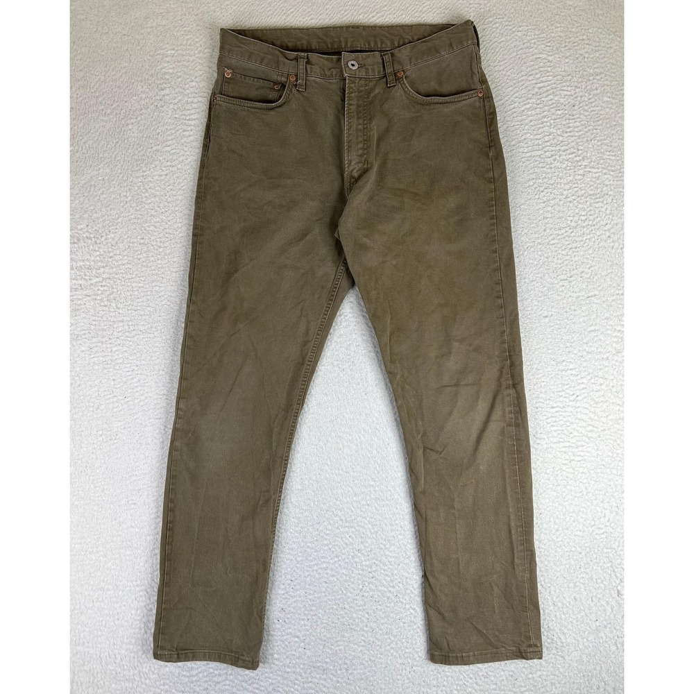 Buck Mason Jeans Mens 32x32 Green Slim Tapered Stretch Denim Pants Medium Wash